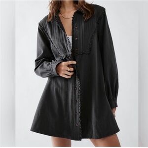 Free People Cherry Mini Dress black NWOT medium